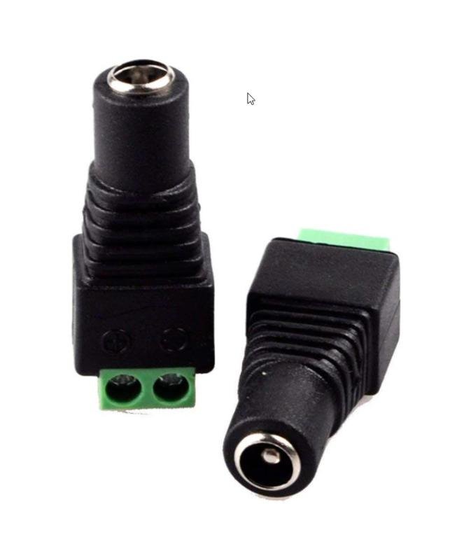 DC Barrel Jack Adaptor CCTV Connectors 5.5 x 2.1mm CCTV Female Connectors